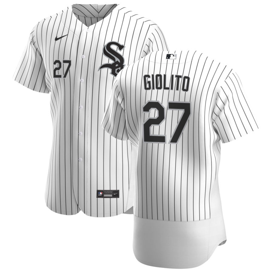Chicago White Sox #27 Lucas Giolito Men Nike White Home 2020 Authentic Player MLB Jersey->chicago white sox->MLB Jersey